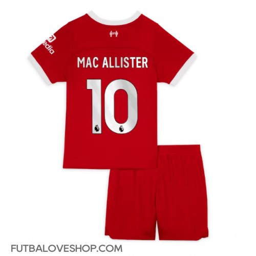 Dres Liverpool Alexis Mac Allister #10 Domáci pre deti 2023-24 Krátky Rukáv (+ trenírky)
